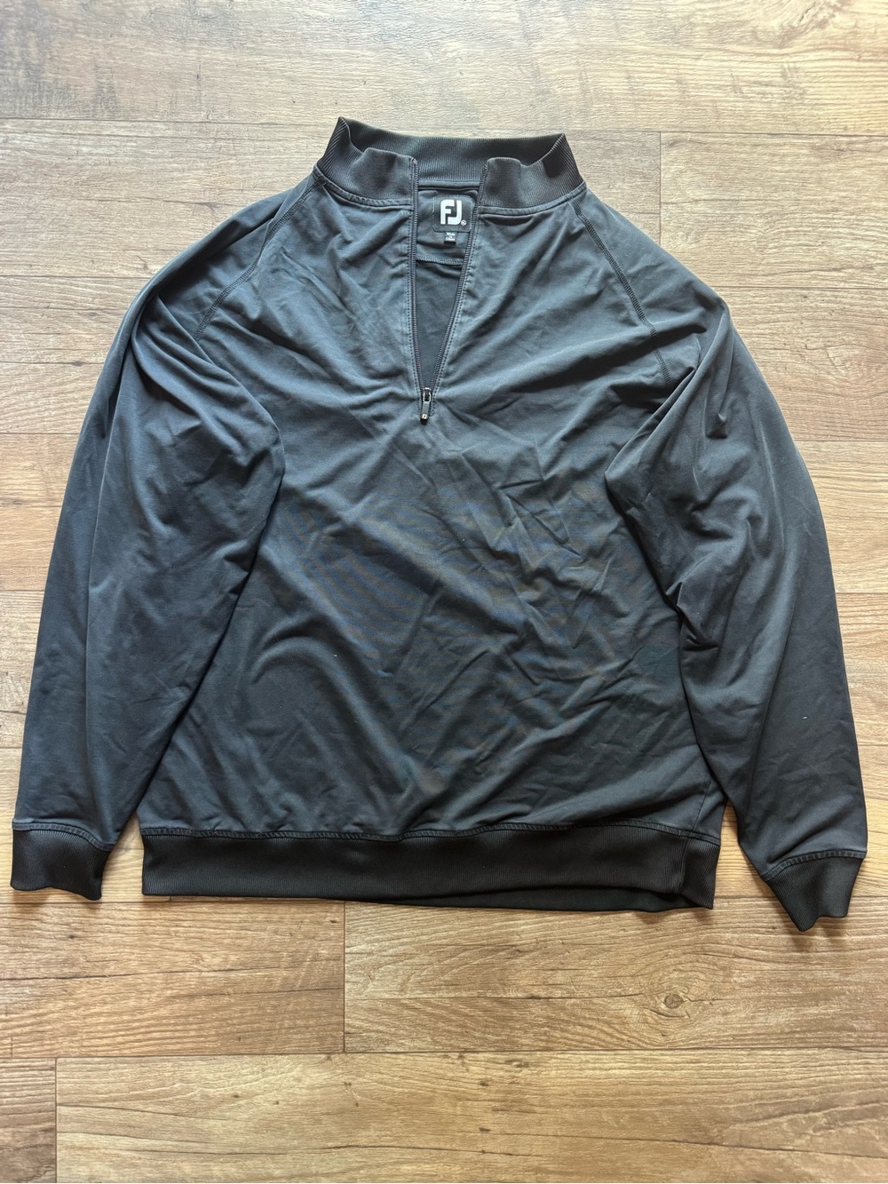 Mens FootJoy 1/4 Zip Mens XL Black Pullover Jacket